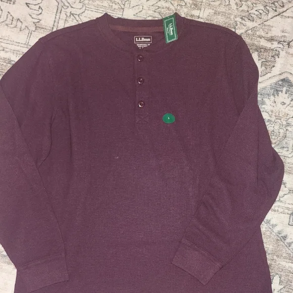 New L.L. Bean Men's Purple Shirt - Picture 3 of 4